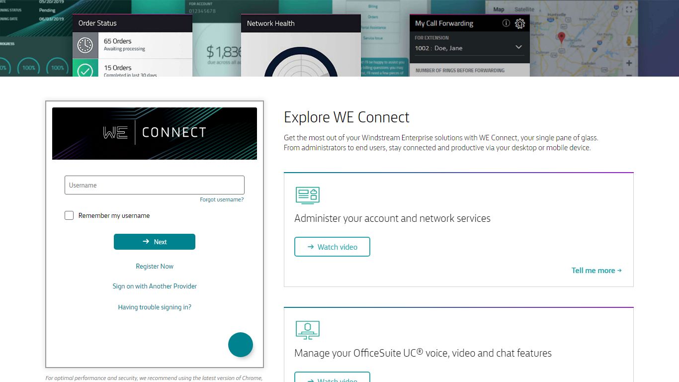 Windstream - Sign In